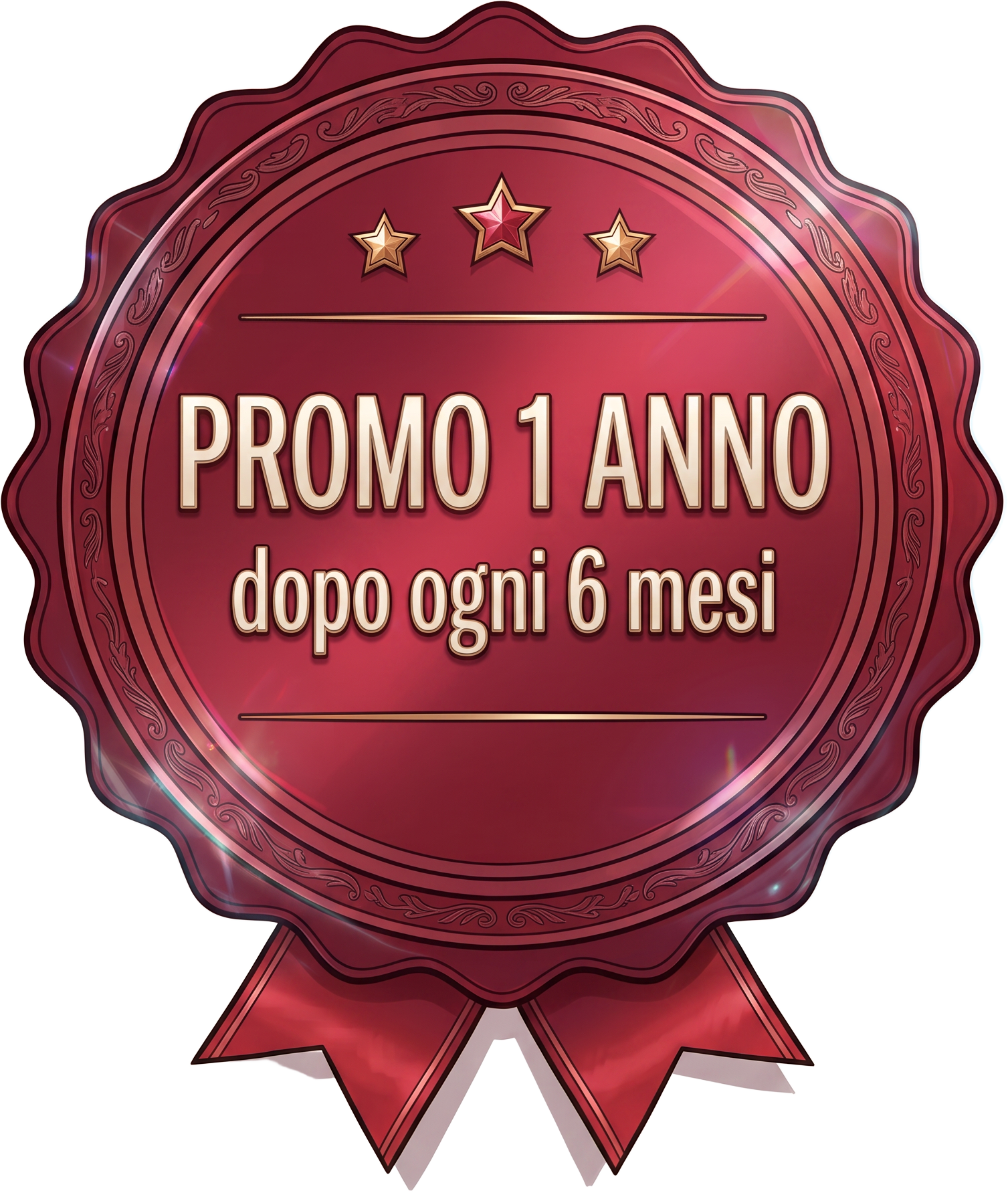 Promo 1 anno, dopo ogni 6 mesi
